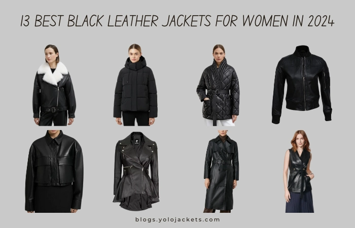 13 Best Black Leather Jackets for Women in 2024