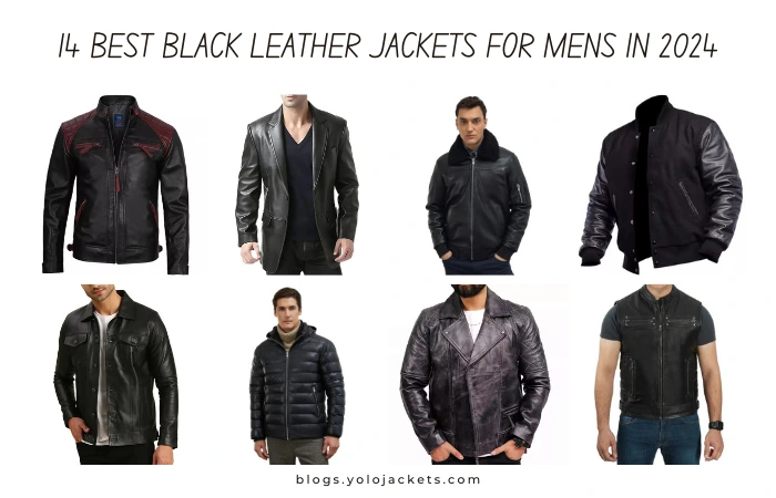 14 Best Black Leather Jackets For Mens In 2024